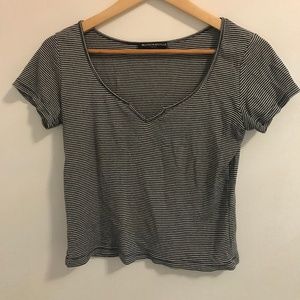 Blue and white striped Brandy Melville tee